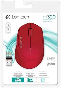 Amazon.com: Logitech Wireless Mouse, Red: Computers & Accessories